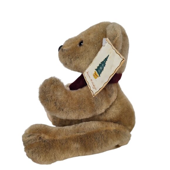 Vintage 2002 Dan Dee Christmas Teddy Bear Maroon Scarf 13 Inch - Picture 6 of 7